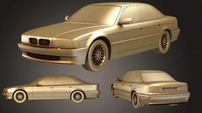 نموذج ثلاثي الأبعاد لآلة CNC السيارات والنقل سلسلة BMW 7 1998